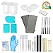 LET'S RESIN Resin Jewelry Molds Tools Set Include Silicone Mixing Cups, Epoxy Spreader, 5PCS Needle Files, Sandpaper, Tweezers and Other Tools
