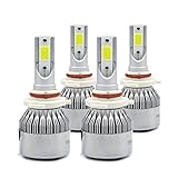 Syneticusa 9005+9006 Combo LED High/Low Beam Headlight Conversion Kit Light Bulbs 200W 20000LM 6000K White