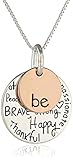 Two-Tone Sterling Silver Plated 