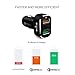 odbo Portable Dual USB Port Car Charger [Qualcomm Certified Quick Charge 3.0], 2.4 Amp Smart Port, 30W for iphone, Samsung Galaxy, Smartphone, LG, Nexus, ipad, Motorola, HTC (Black)