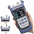 D YEDEMC Optical Fiber 1310/1490 / 1550nm PON Power Meter PON Network Detection Online Fiber Tester with FC/SC Adapter (Connector Type APC) (YD-300A)