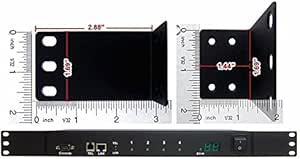 Amazon.com: Premium Rack Mounting Ears with Screws for 1U Rack ...