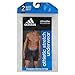 Men's Athletic Stretch Boxer Brief Underwear (2 pack), XX-LARGE, Black/ Black Black/ Black