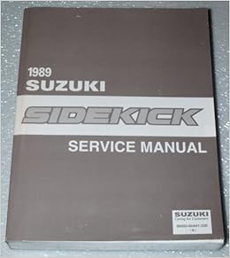 1989 Suzuki Sidekick Wiring Diagram - Wiring Diagram Schema