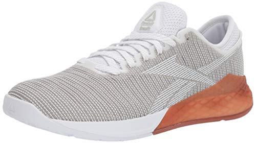 Reebok Men's Nano 9 Cross Trainer, White/Grey, 10 M US
