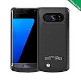 Idealforce Samsung Galaxy S7 Edge Battery Case,5200mAh External Power Bank Cover Portable Charger Protective Charging Case for Samsung Galaxy S7 Edge (Black)