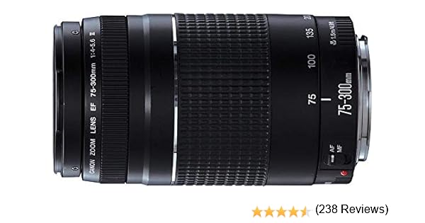 Canon EF 75-300mm f/4-5.6 III Objetivo Para Canon Cámaras Réflex ...