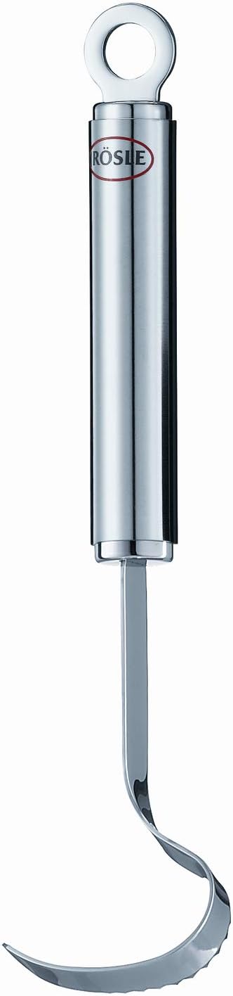 RÖSLE Fischentschupper, Hochwertiger Fischschaber zum Entschuppen von Fischen, Edelstahl 18/10, Spülmaschinengeeignet