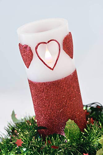 Heart Flameless Candle with Timer - Image 5