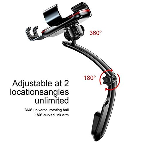 Insten Metal Age Gravity Connecting Rod Type Car Mount Phone Holder, Black for iPhone 11/11 Pro XS X 8 7 6 5 Plus Universal