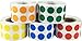 5 Different Color Coding Dot Stickers 12.7 mm 0.5 Inch Round 1000 Each Color 5000 Total Count