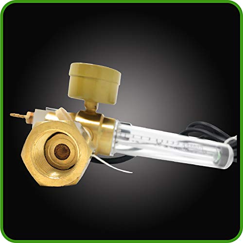 Co2 Regulator Hydroponics Emitter System with Solenoid Valve by Manatee Accurate and Easy to Adjust Flow Meter Made of Brass - Shorten up and Double Your Time for Harvesting! - Thumbnail 7
