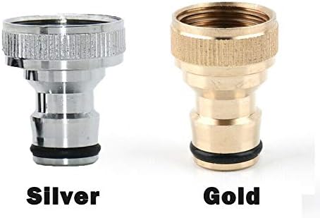SUPERTOOL Metal Hose Adapter Kitchen Tap Adapter Garden Tap Connector Fittings Golden Silver Male 3/4" for Hose Pipe Copper Tube(1Pcs) - Image 5