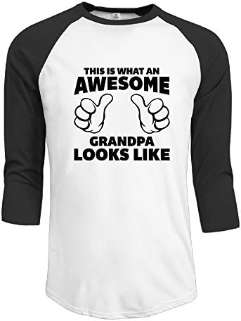 This Is What An Awesome Grandpa Looks Like Baseball Style Man Raglan Tee Shirt