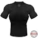 DRSKIN Men's Compression Shirt Short Sleeve Top Baselayer Sports T-Shirt Athletic Running Active Cool Quick Dry (SBBN55, S)