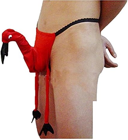 Men 's Sexy Male Thongs Red Crane Underwear&amp;Role-playing Underwear T-back