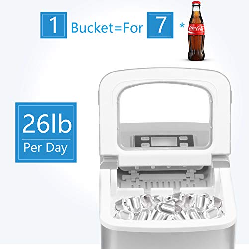 2 Countertop+Maker+Portable+Ice+Making+Machine+Timer+Bullet+Ice