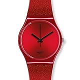 Swatch Originals Intense Red Dial Silicone Mens Watch GR160