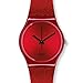 Swatch Originals Intense Red Dial Silicone Mens Watch GR160