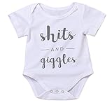 HappyMA Newborn Baby Boys Girls Romper One Piece Outfit Summer Bodysuit (0-6 Months)