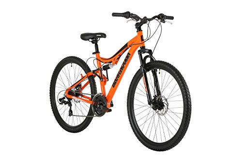 Barracuda Unisex Draco Ds Wheel 18 Inch Full Suspension Frame Mountain Bike, Orange, 27.5