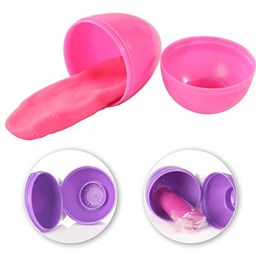 Shindel 24PCS Eggs Filled with Modeling Compound, Easter Basket Stuffers Premium Prefilled Eggs for Kids