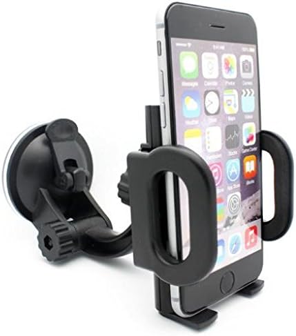 Car Mount Phone Holder Windshield Swivel Cradle Stand Window Glass Dock Strong Suction Multi Angle Rotation for BLU Vivo 5 - BLU Vivo 5R - CAT S40