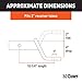 CURT 45060 Class 3 Trailer Hitch Ball Mount, Fits 2-Inch Receiver, 7,500 lbs, 1-Inch Hole, 4-Inch Drop, 2-Inch Rise, Gloss Black Powder Coat