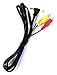 CyberTech Audio/Video AV 3.5mm to 3-RCA 5ft Composite Cable for JVC Camcorders