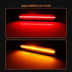 ADIIL 4PCS Front and Rear Bumper Sidemarkers Lamps