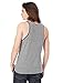 Alternative Men's Double Ringer Tank Shirt, Grey/Navy, Large