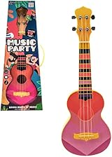 The Magic Toy Shop 19" Pink Ukulele Guitar 4 Strings Musical Instrument view 2