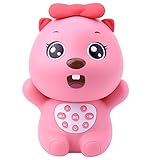 BEVA Wireless Kids Mp3 Music Player Cute Girls Beaver Noise Maker Machine Toy Cartoon Bluetooth Speaker, Perfect Birthday Christmas Gift for Baby Kids