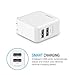 Maxboost (Pack of 2) USB Wall Charger 24W 4.8A for Apple iPhone Xs Max XR X iPhone 8 7 6s 6 Plus, SE, iPad Pro/Mini/Air, Galaxy s9 s8 s7,Note 9,HTC,LG,Nintendo Switch[mSmart Technology Foldable Plug]