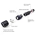WOWTAC A1 LED Flashlight, Pocket-Sized LED Torch, Super Bright 550 Lumens CREE LED, IPX7 Water Resistant, 5 Modes Low/Mid/High/Trubo/Strobe for Indoors and Outdoors (NEW WOWTAC A1 CW)