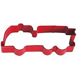 Fire Truck Red Poly Resin Coated Tin Cookie Cutter 5