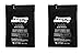 Wild Game Innovations Replacement Battery 6-Volt eDRENALINE Tab Style Rechargeable Battery - 2 Pack Beiter DC Power