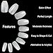 Clear Stiletto Acrylic Fake Nails - ECBASKET Clear Full Cover Stiletto Nail Tips 500Pcs 10 Sizes Long Pointed Nails Clear Claw Nails for DIY Nail Art