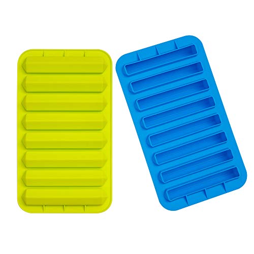 image for Webake 2 Pack Ice Stick Cube Trays Silicone Ice Cube Molds 8 Cavity fo