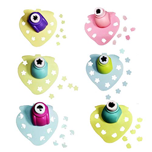 Iztoss Christmas Party Decoration Gift Box Punch Craft Set,16 Pack Hole Punch Shapes(Pink) - Thumbnail 7