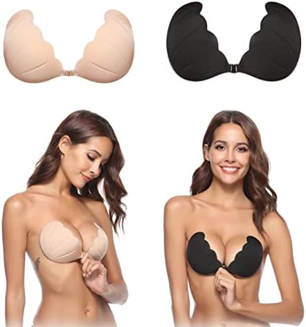 Invisible Backless Bra Strapless Sticky Bra - Push Up Adhesive Bra For Backless  Dresses, Reusable & Invisible