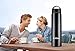 EzGoo Stainless Steel Water Bottle, BPA Free Double Wall Vacuum Insulated Leak Proof Water Bottle - 25 OZ Black