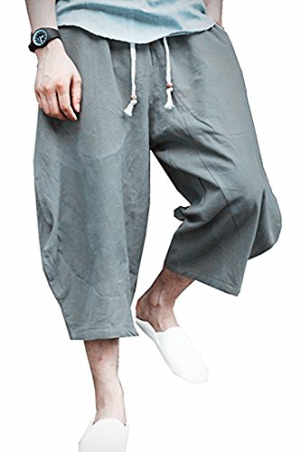 mens baggy capri pants