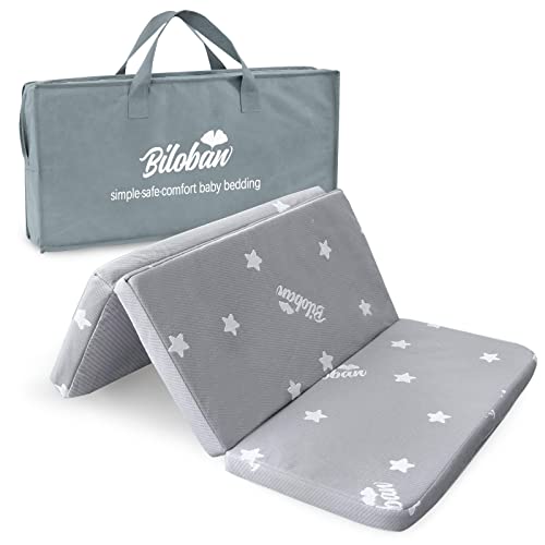 Trifold Pack and Play Mattress Topper 38" x 26" Compatible with Graco