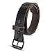 Hanks Rustic Men's Jean Belt - No Break Thick Leather Belt - USA Made - 100 Year Warranty - Glazed Chocolate Brown - Size 38