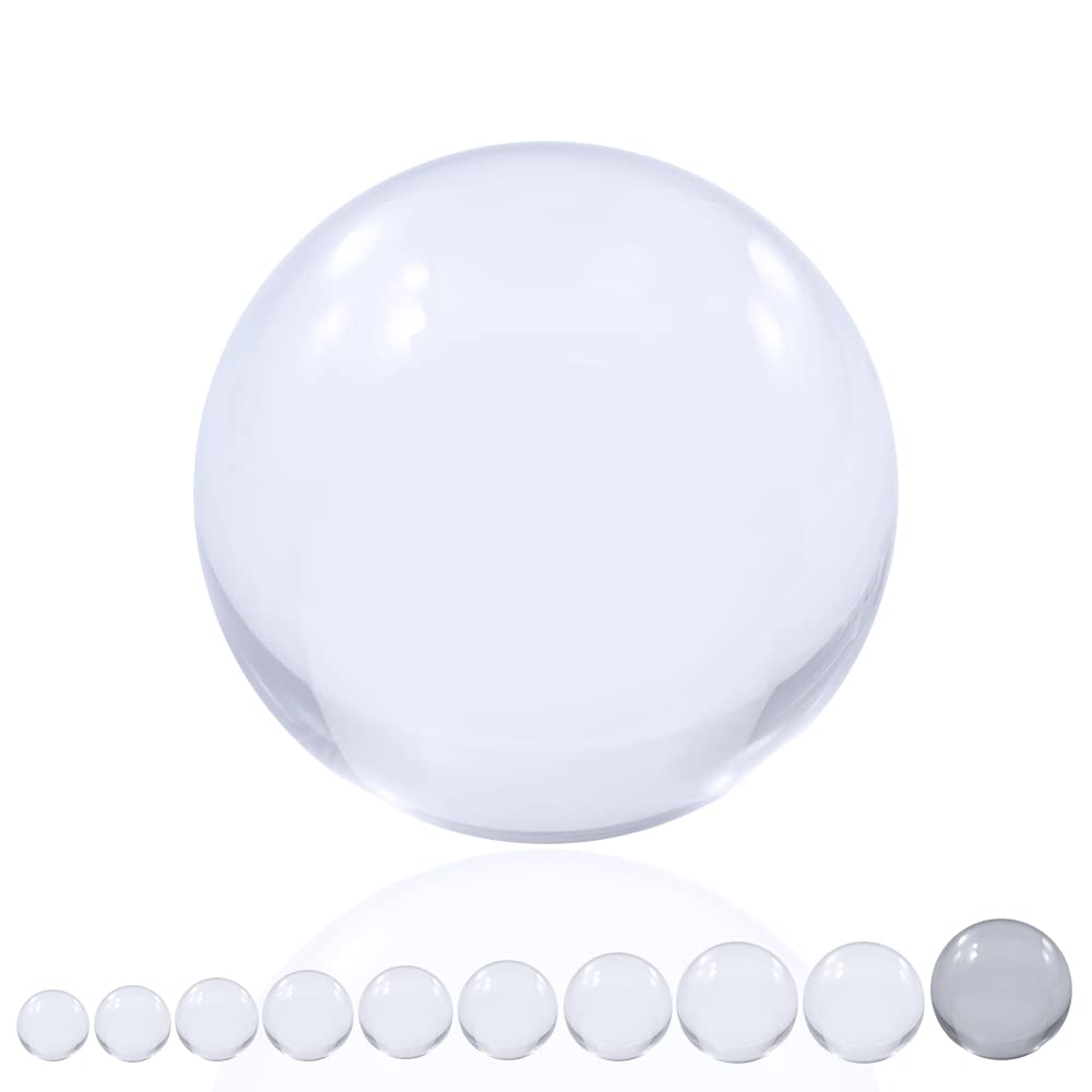 Juggle Dream 120mm Clear Acrylic Contact Juggling Ball - Transparent Clear Contact Juggling Manipulation Performance Balls