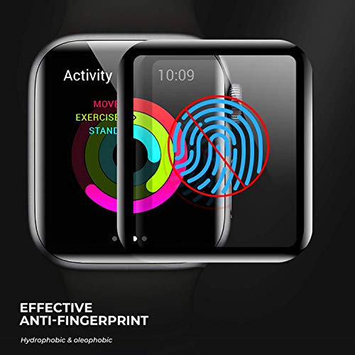 Screen Protector Compatible with 3D Apple Watch 44mm (iWacth 4 Compatible) Curved Tempered Glass Screen Protector with Max Coverage Anti-Scratch Anti-Bubble HD Clear LCD Cover Premium Guard 3-Pack - Thumbnail 5