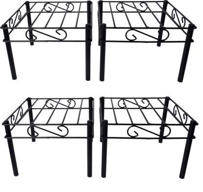 D&V ENGINEERING - Creative in innovation Metal Heavy Duty Planter Stand/Flower Pot Stand, Length: 27cm, Height:20cm