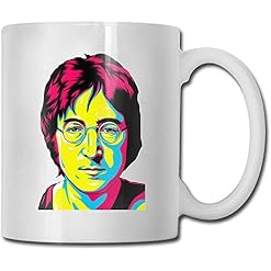 Tasses John Lennon Mug à café Mug de voyage blanc mignon - Les Beatles, Paul McCartney, John Lennon, RIngo Starr, George Harrison