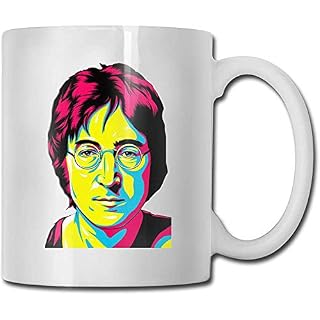 Tasses John Lennon Mug à café Mug de voyage blanc mignon - Les Beatles, Paul McCartney, John Lennon, RIngo Starr, George Harrison